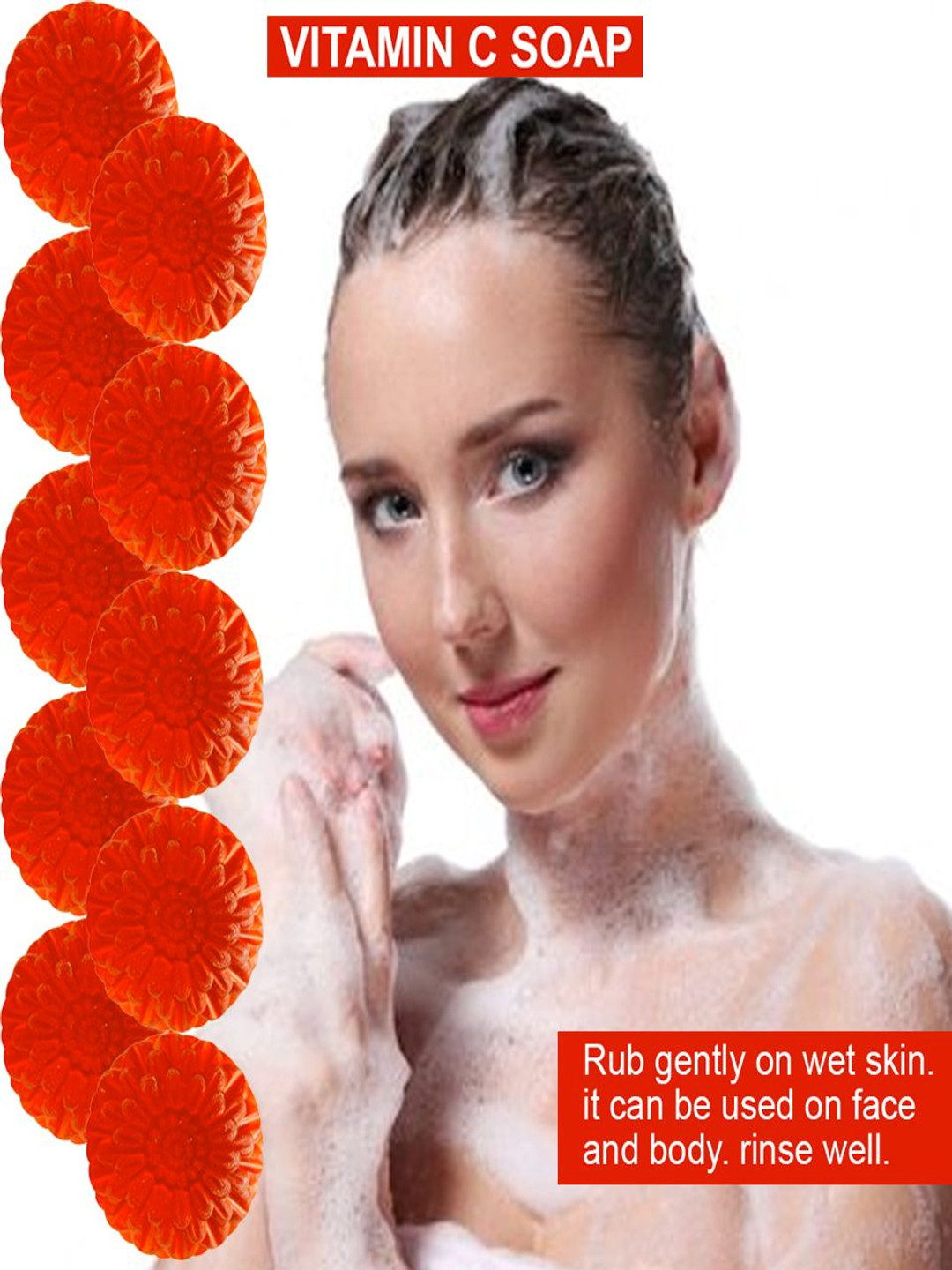 GROOVY Set Of 10 Sunflower Soak Vitamin C Bar- 100 g Each