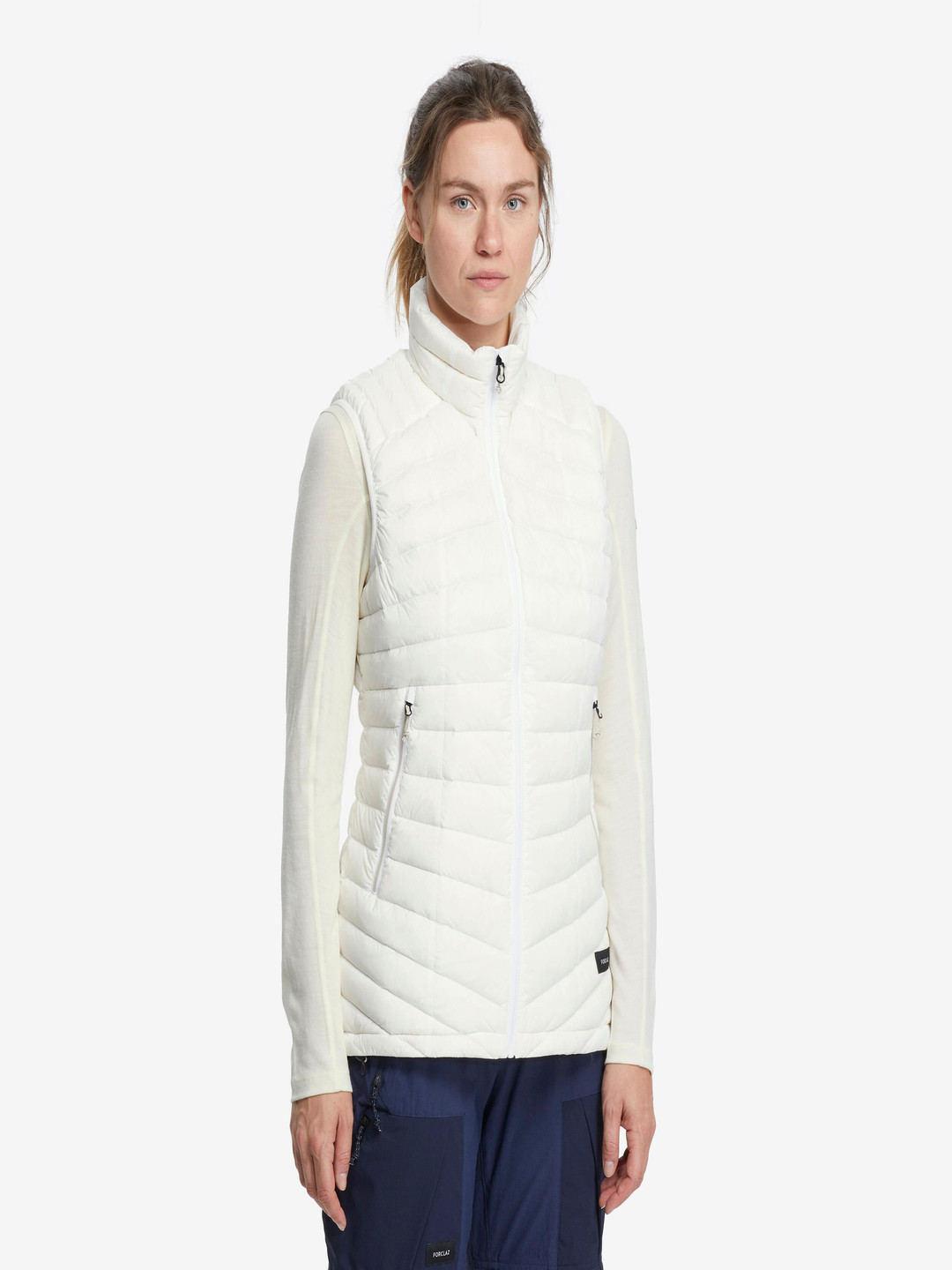 Decathlon FORCLAZ - Women Mock Collar Solid Sports Lightweight Gilet Jacket