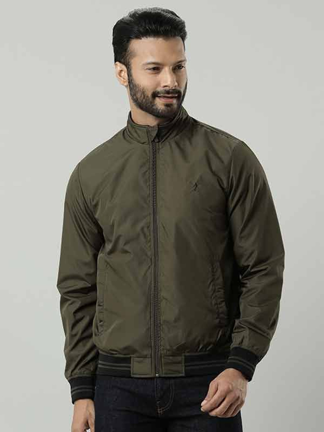 Indian Terrain Men Solid Insulator Outdoor Bomber Jacket