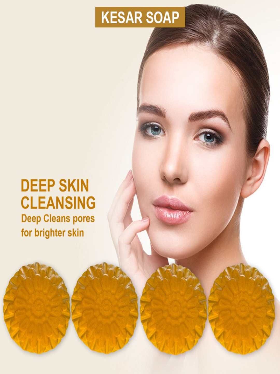 GROOVY Set Of 4 Kesar Bar - 100 g Each