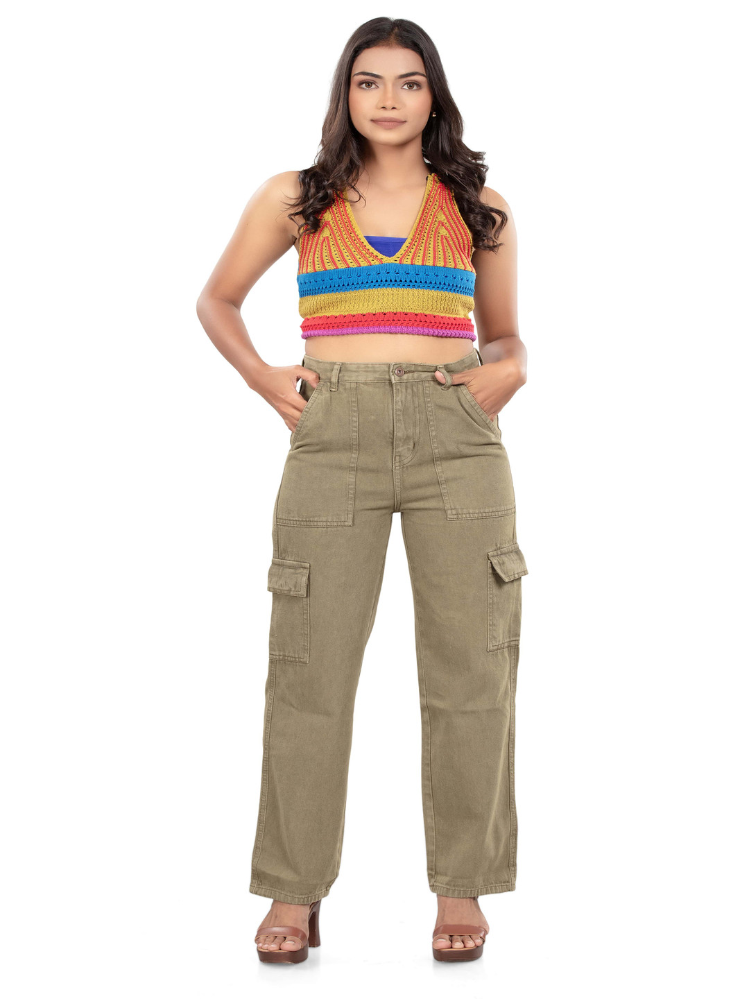 BELLE ALLE DENIM Women Cotton Straight Fit High-Rise Jeans