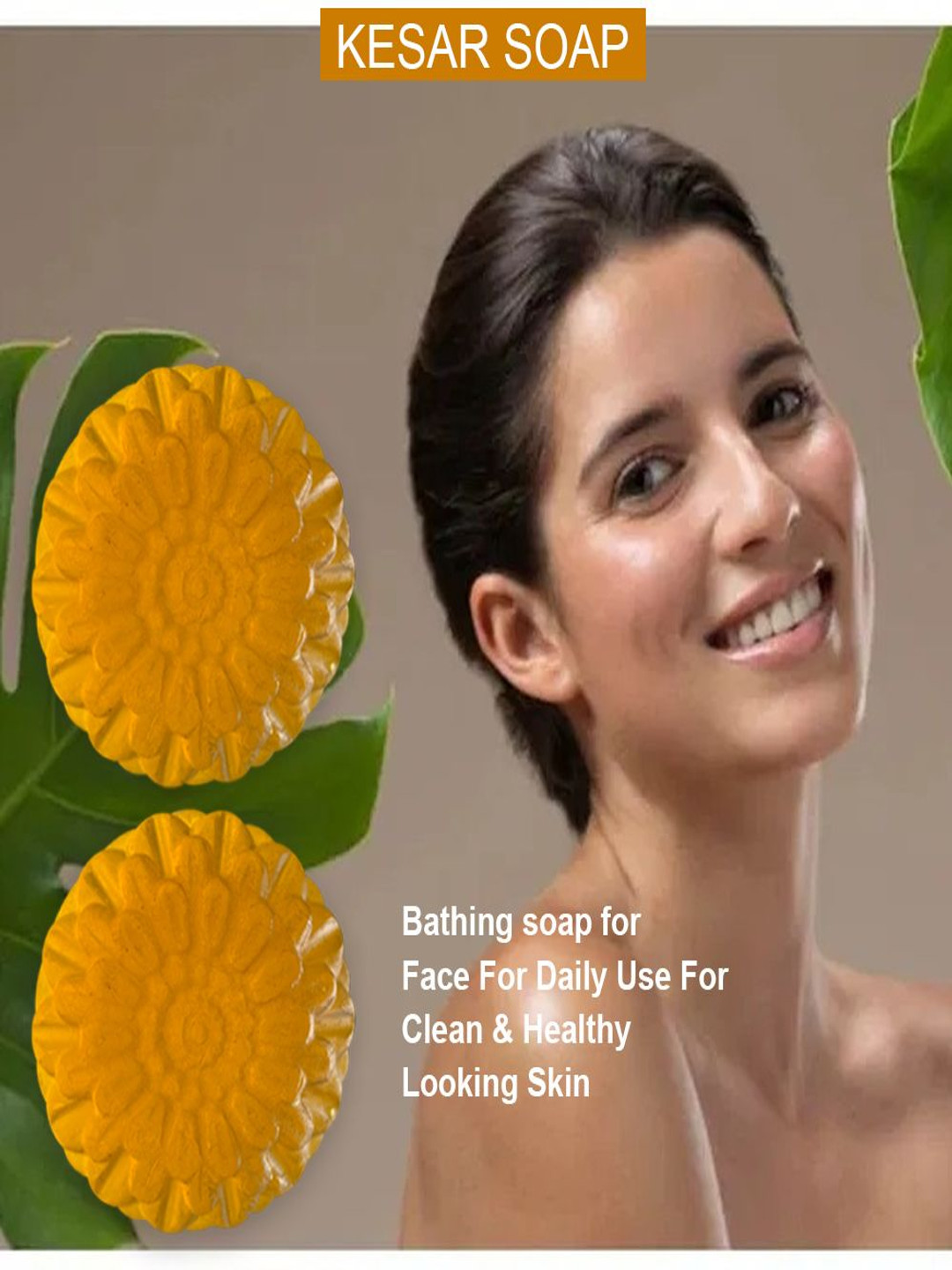 GROOVY Set Of 2 Guava Glory Kesar Bathing Bar- 100 g Each