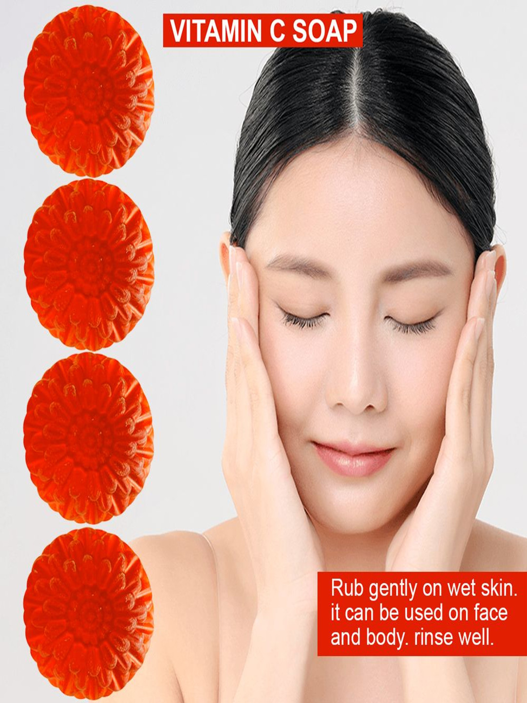 GROOVY Set Of 4 Garlic Glow Vitamin C Bath Bar - 100 g Each