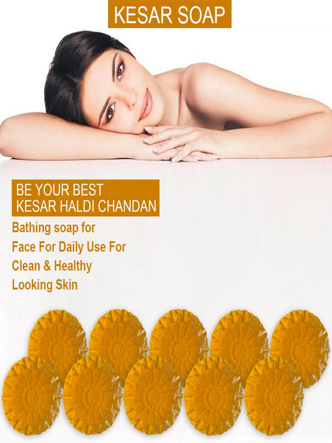 GROOVY Set Of 10 Antifungal Lemongrass Bath Soap - 100 g Each