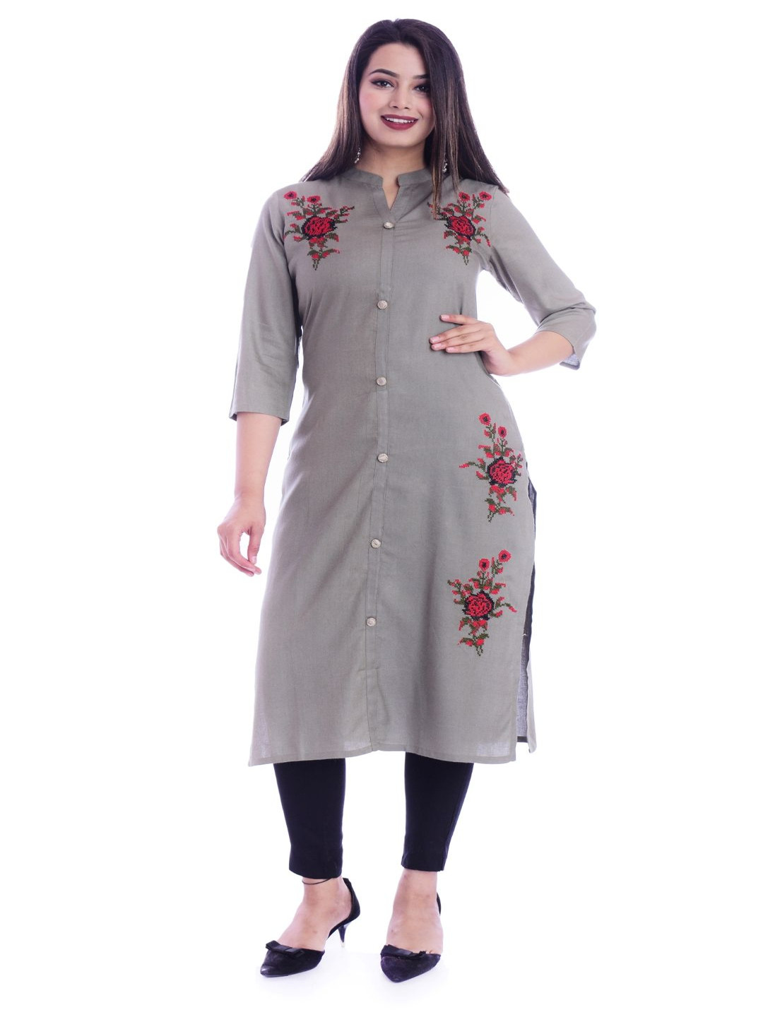 Mehsoos Women Thread Work Kurta
