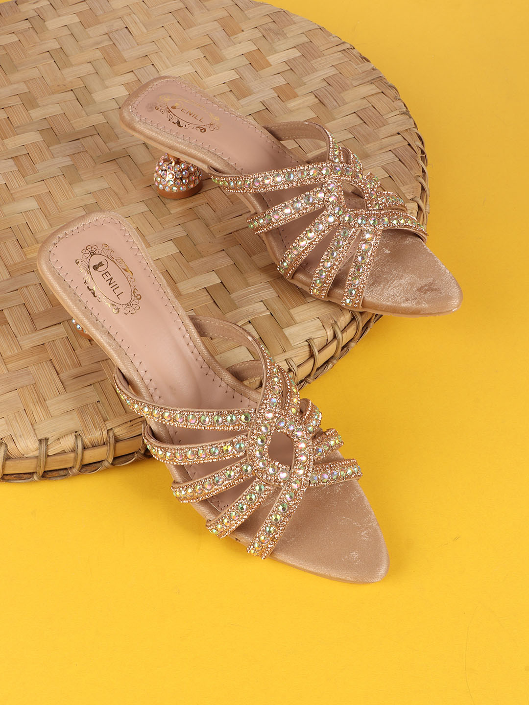 Denill Women Open Toe Stiletto Heel Sandals