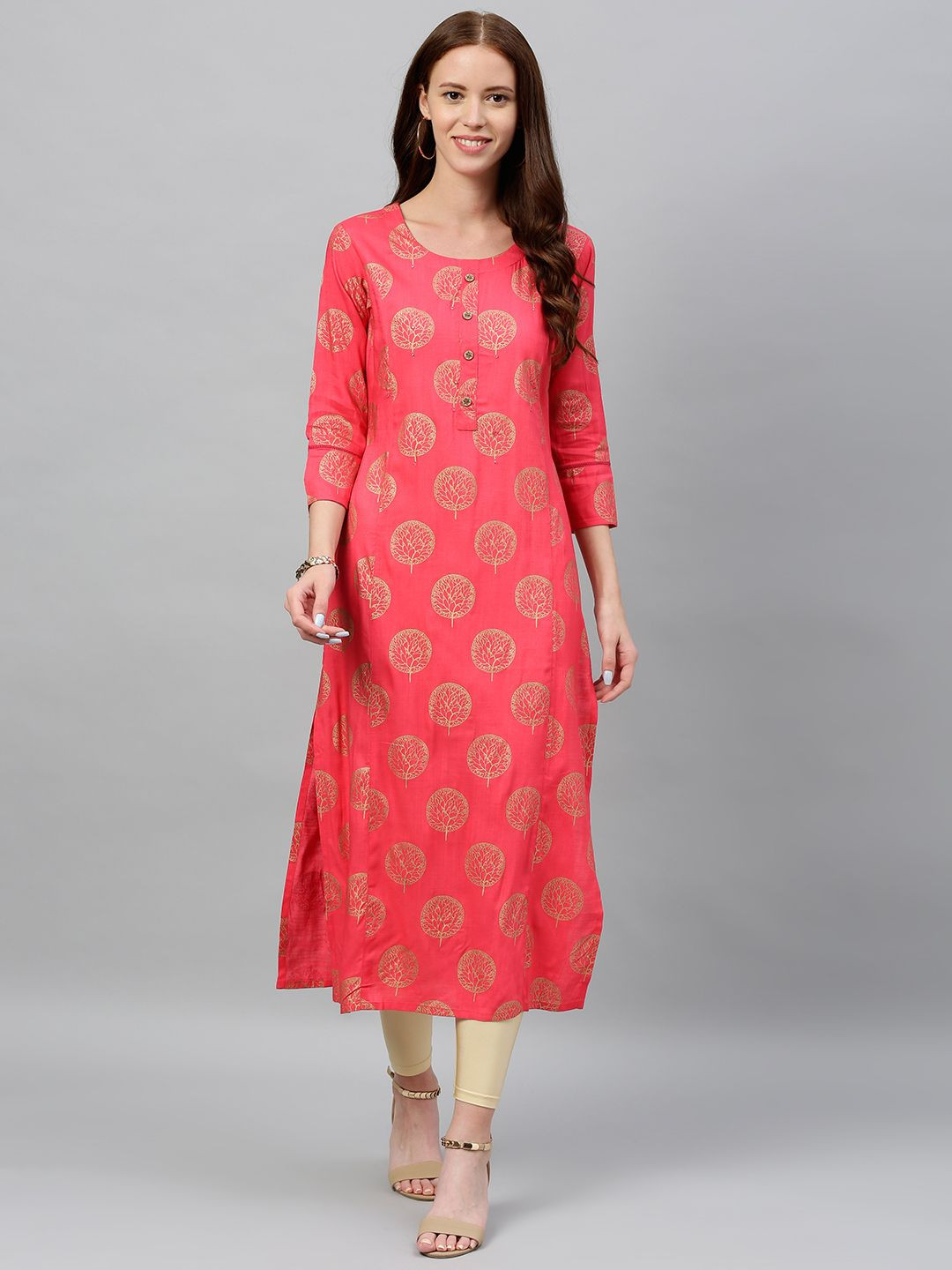kipek Women Ethnic Motifs Floral Kurta
