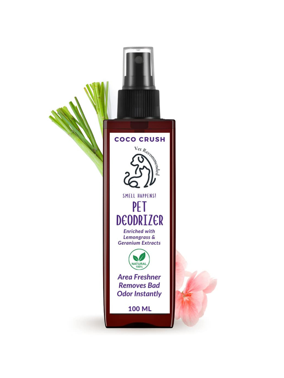 Coco Crush Natural Pet Deodorizer Spray -100ml