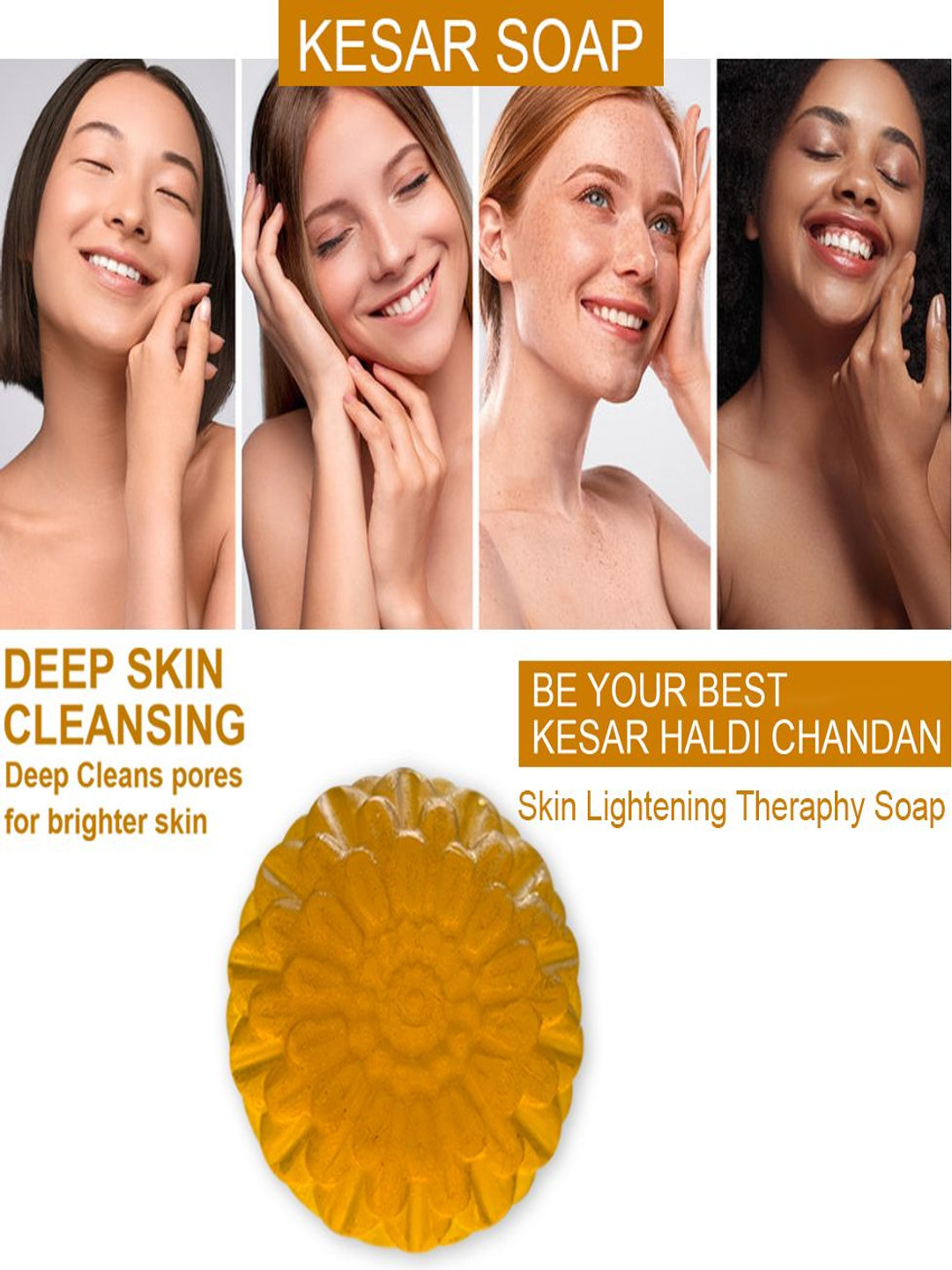 GROOVY Cinnamon Spice Kesar Bathing Soap - 100 g