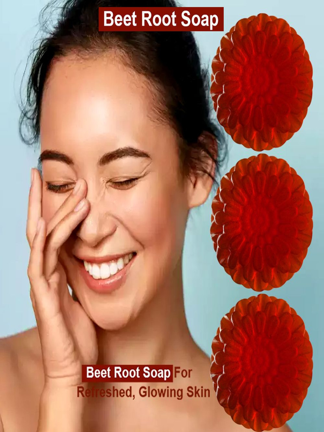 GROOVY Set Of 3 Pistachio Power Beet Root Bathing Bar - 100 g Each