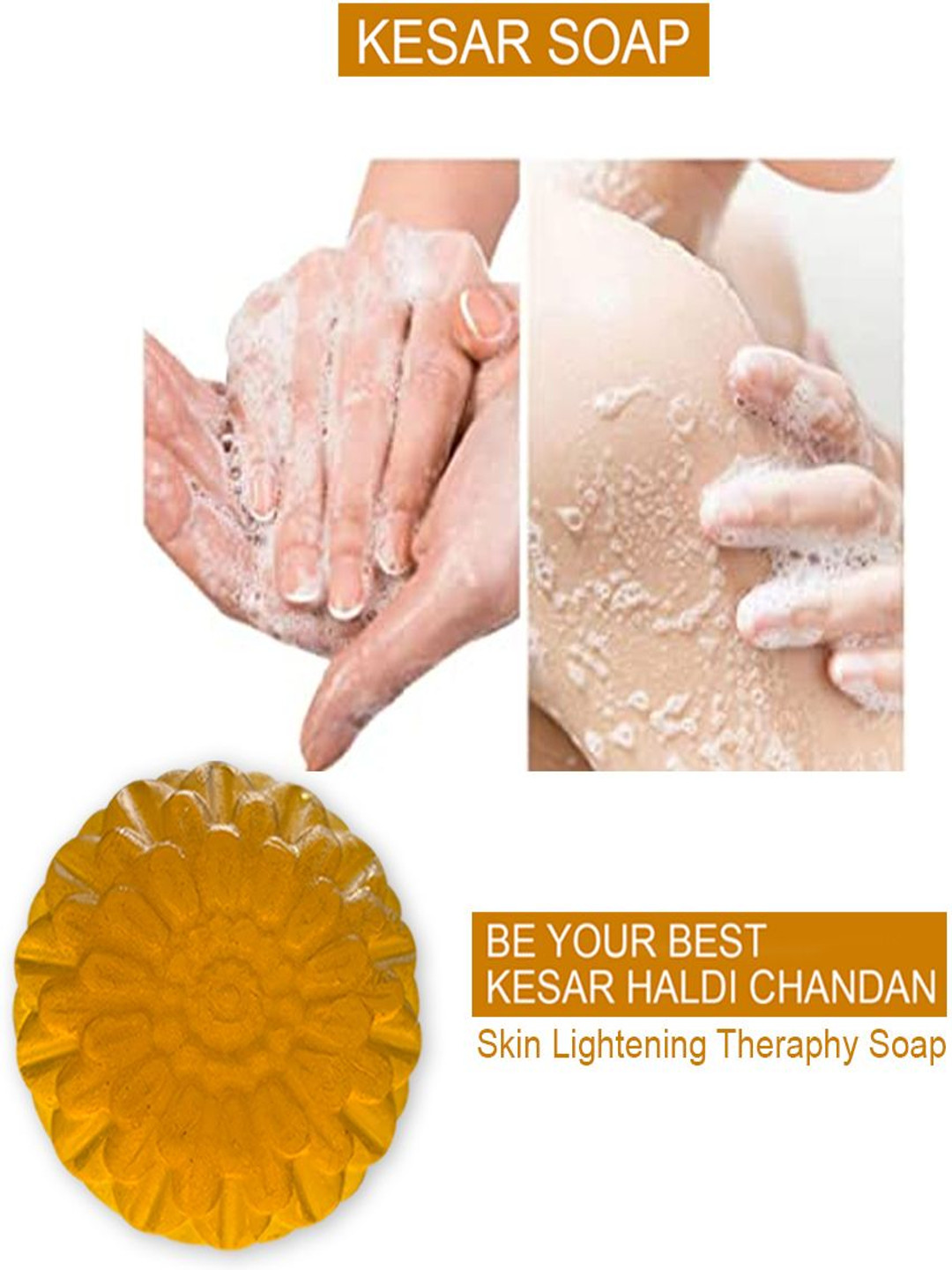 GROOVY Peppermint Power Kesar Bathing Soap - 100 g