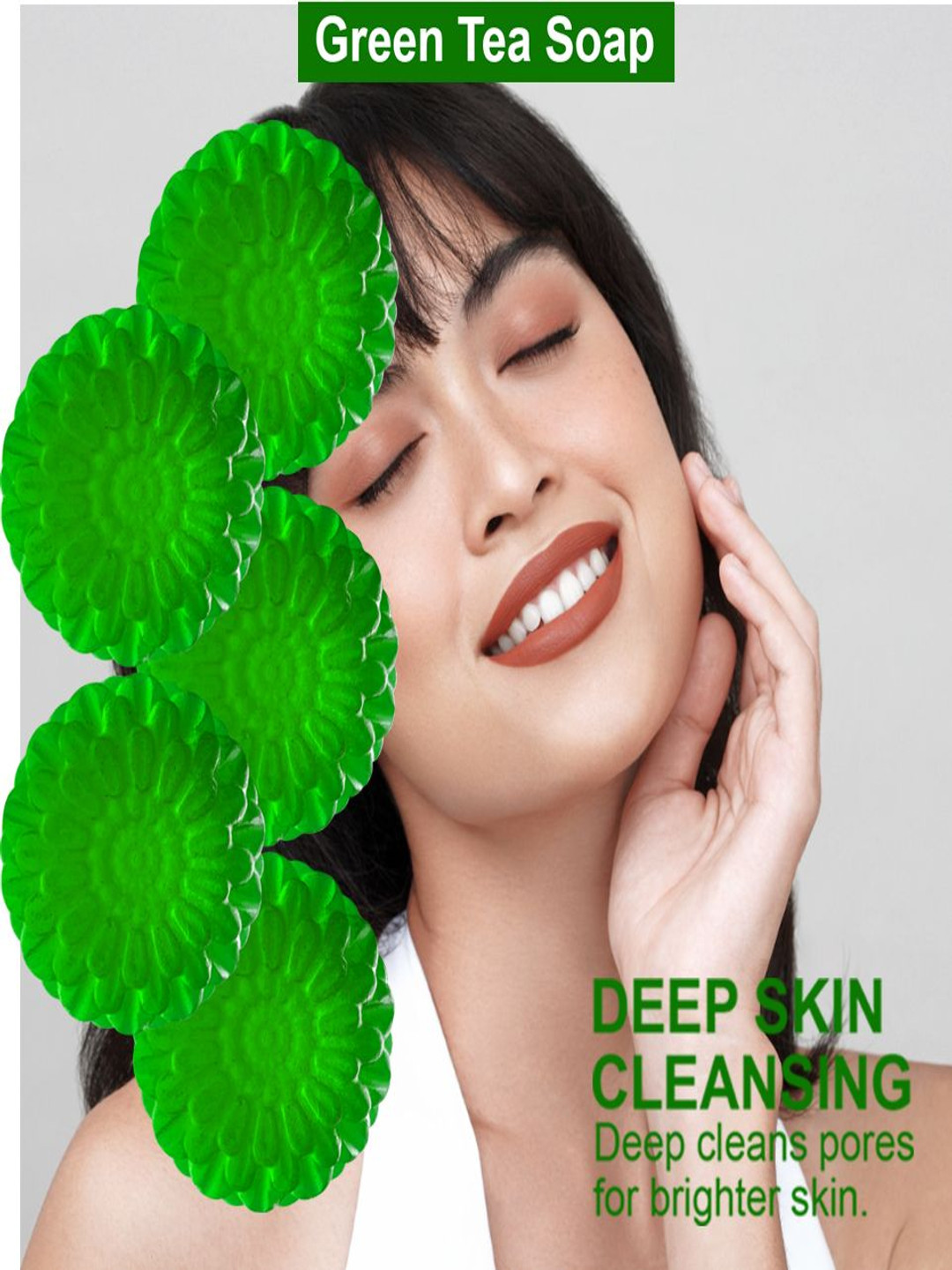 GROOVY Set Of 5 Sunflower Soothe Green Tea Bathing Bar - 100 g Each