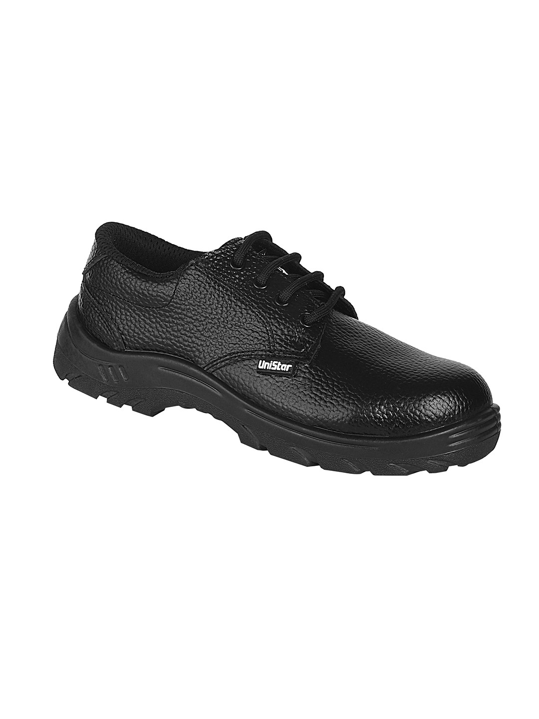 UNISTAR Men Textured Leather Non-Slip Safety Boots