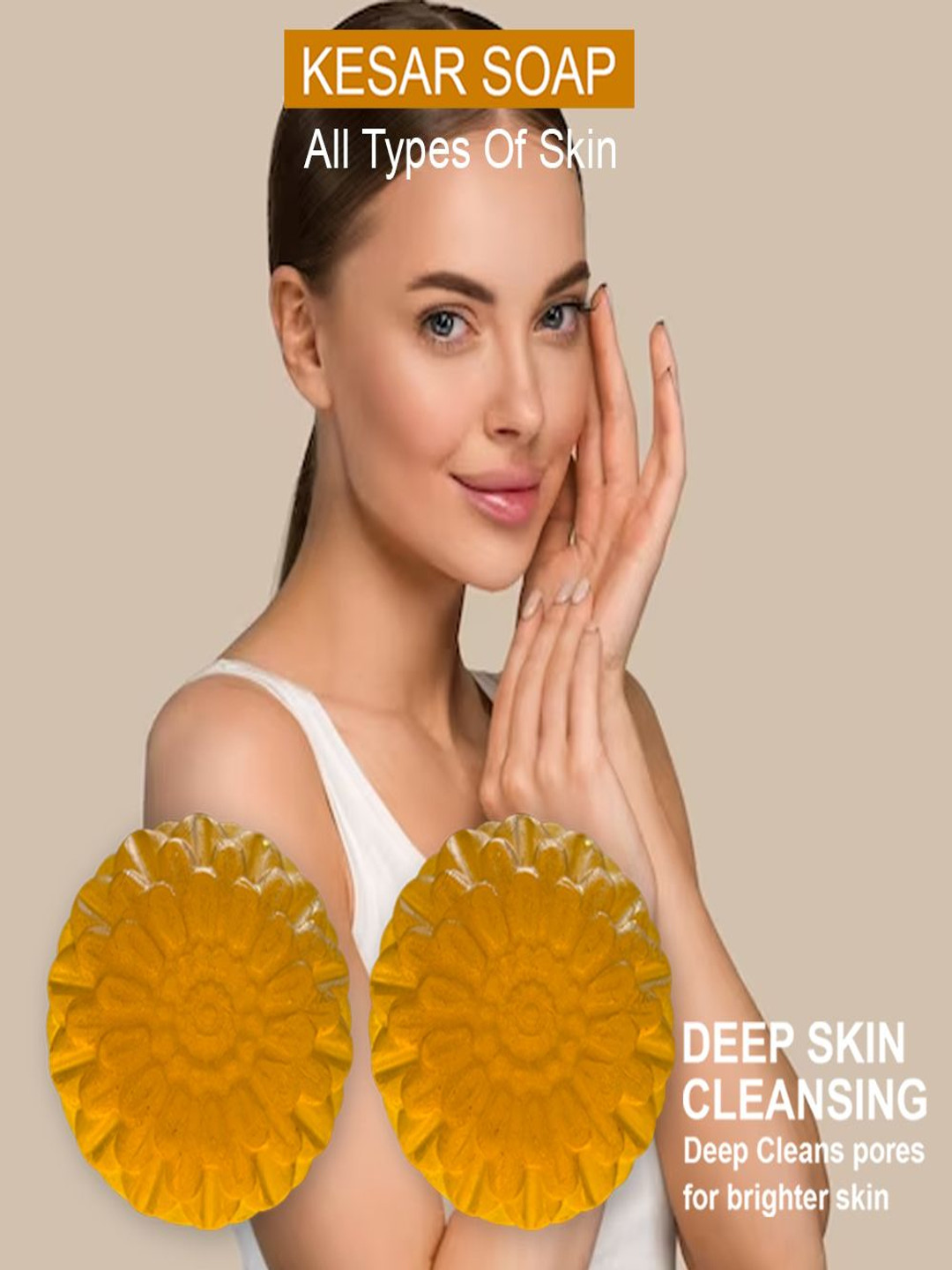 GROOVY Set Of 2 Rosemary Relaxation Kesar Bath Bar- 100 g Each