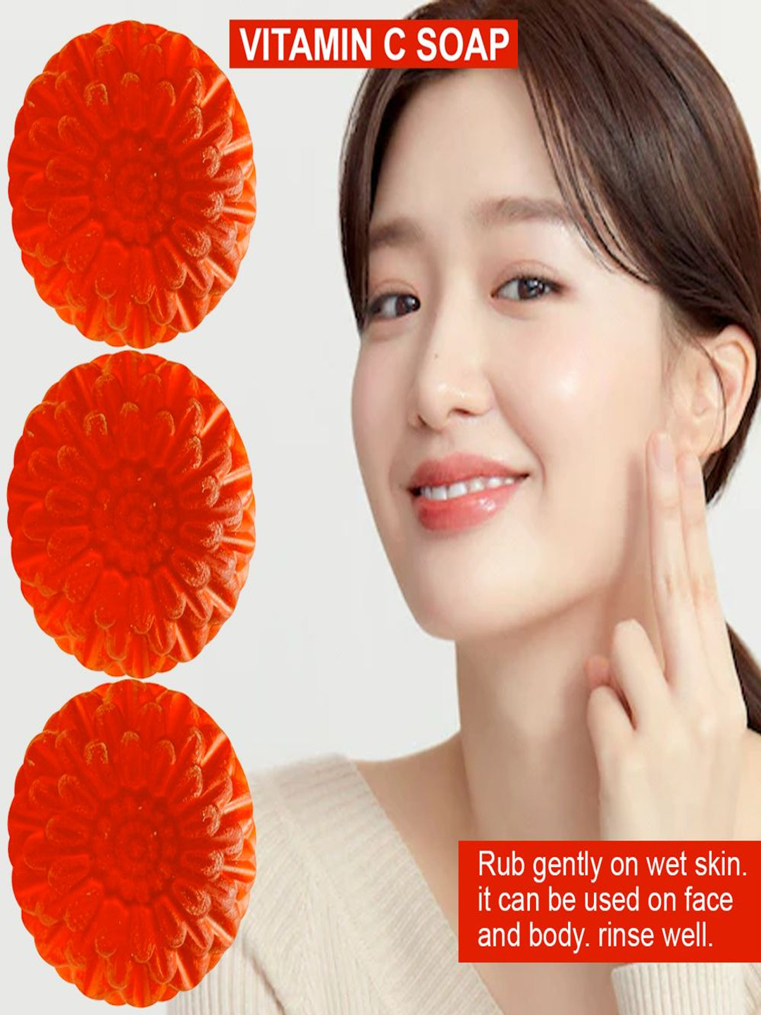 GROOVY Set Of 3 Apricot Adventure Vitamin C Bath Bar- 100 g Each