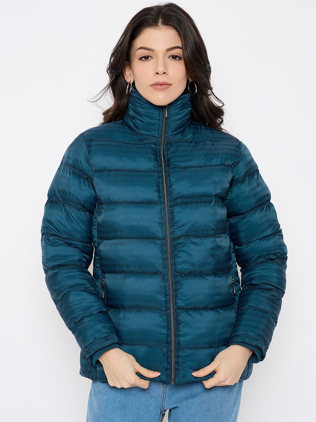 Duke Women Quilted Mock Collar Jacket
