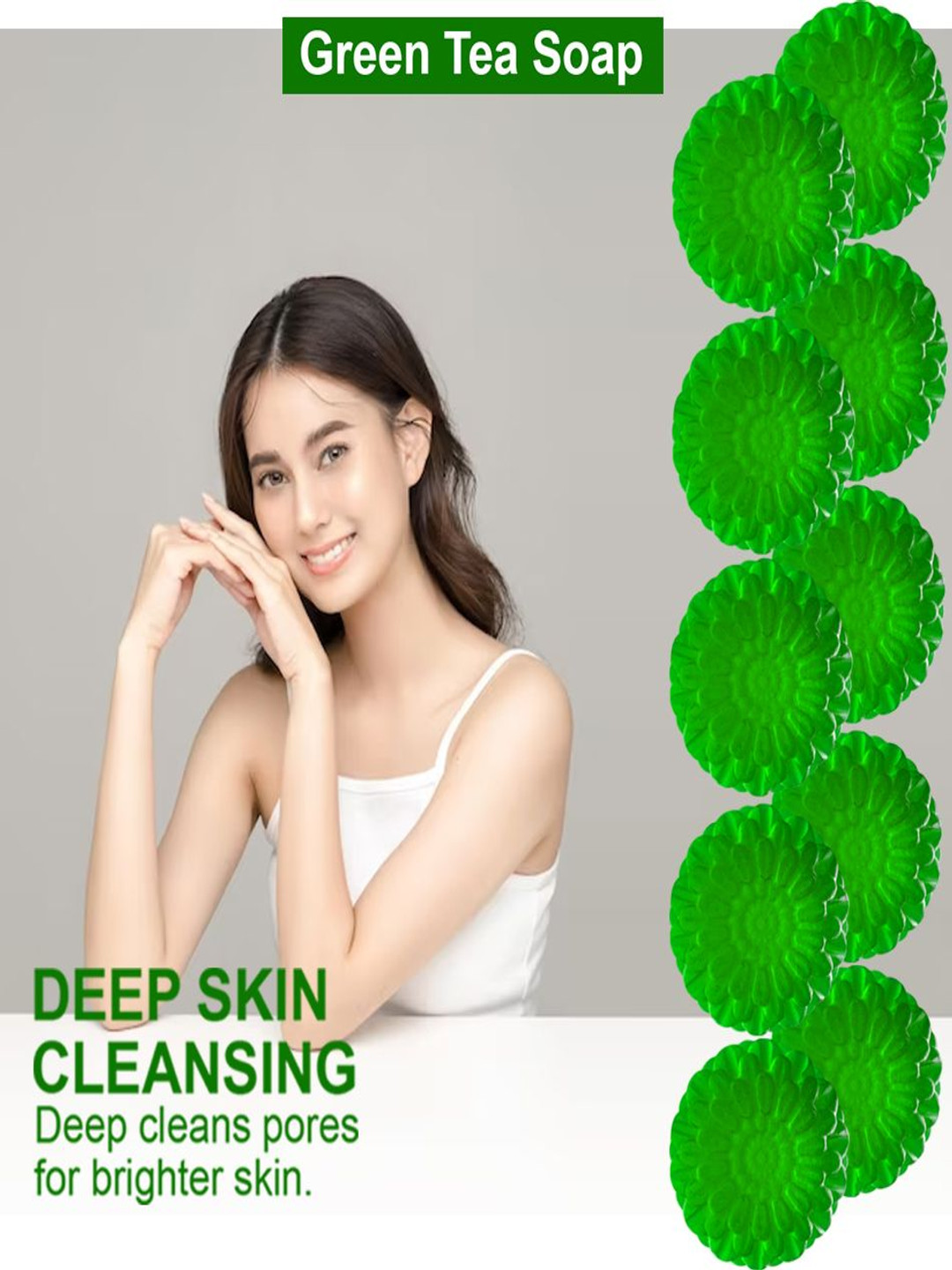 GROOVY Set Of 10 Plum Perk Green Tea Bar - 100 g Each