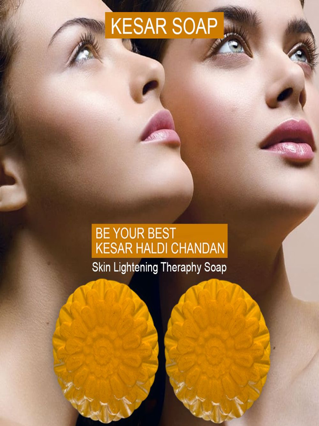 GROOVY Set Of 2 Kiwi Kisses Kesar Bathing Bar- 100 g Each