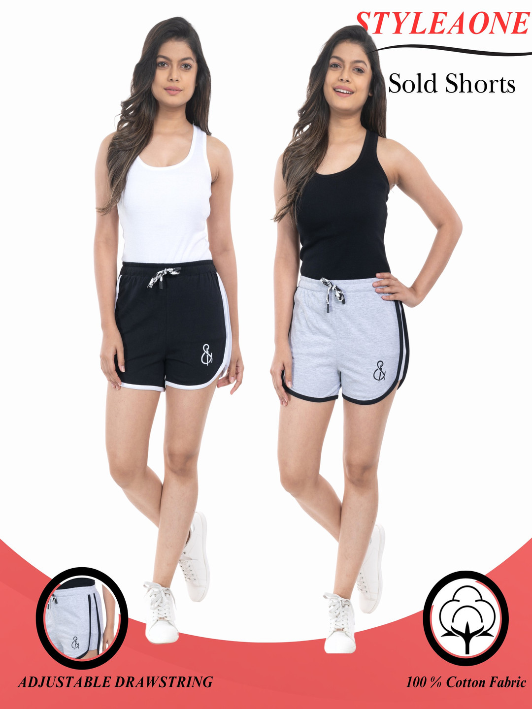 StyleAOne Women Yoga Sports Shorts