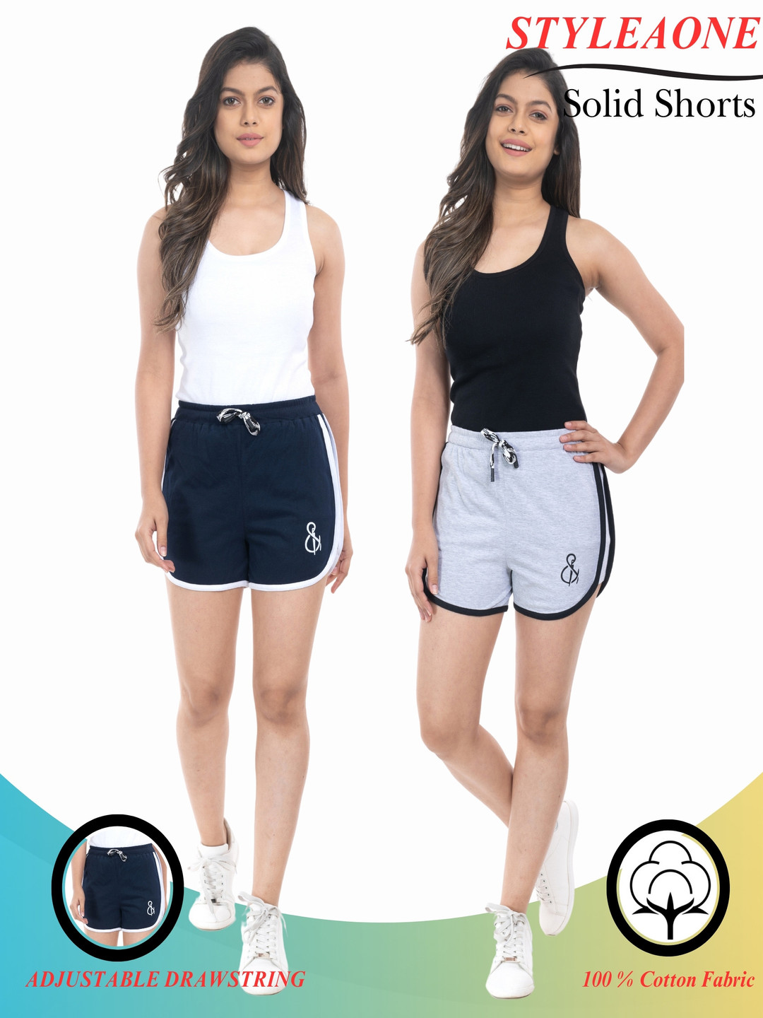 StyleAOne Women Yoga Sports Shorts