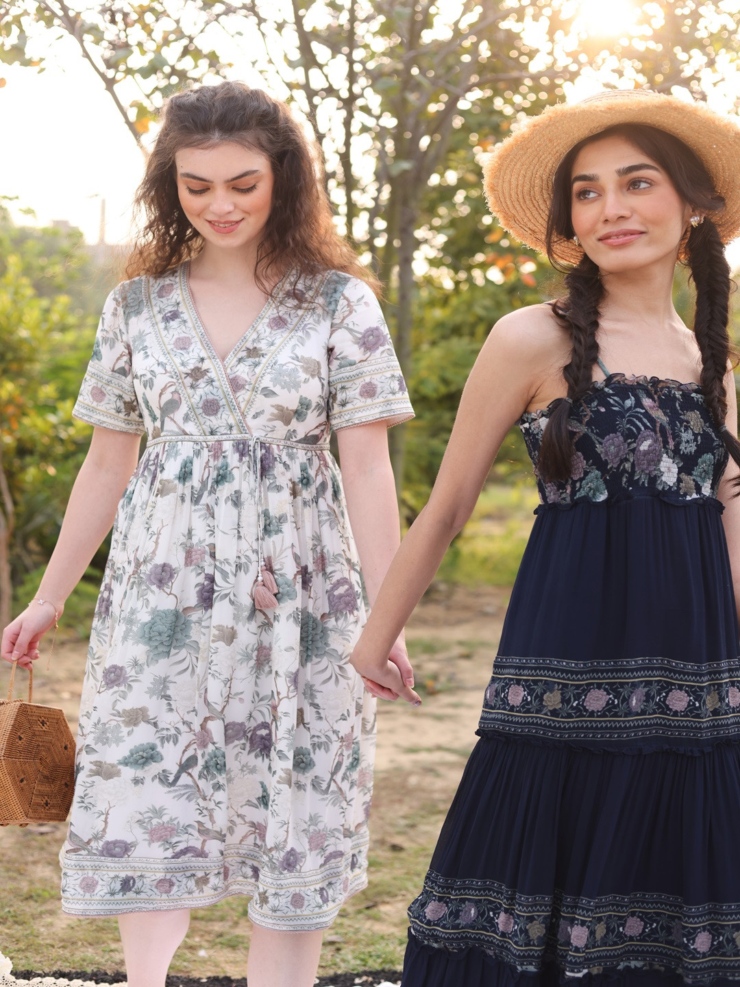 SUMMER BY PRIYANKA GUPTA Women Floral Printed Georgette Empire Dress