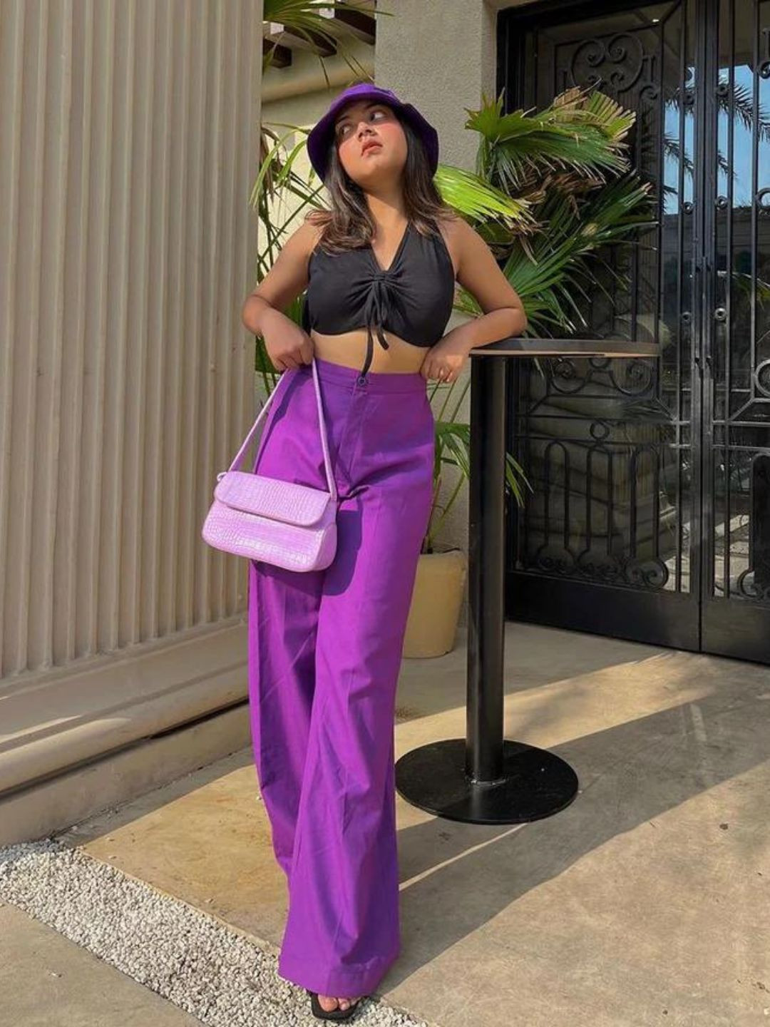 HEY MISSY Women Tailored Straight Fit High-Rise Trousers