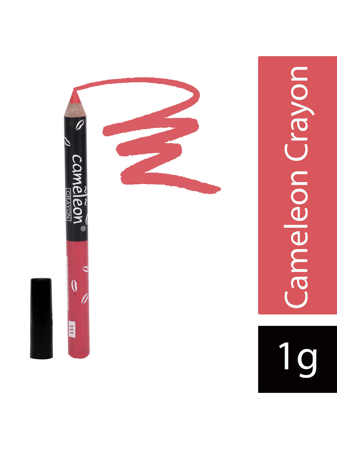 Cameleon Crayon Long Lasting Lipstick Pencil - 1 g - Red Cherry 111