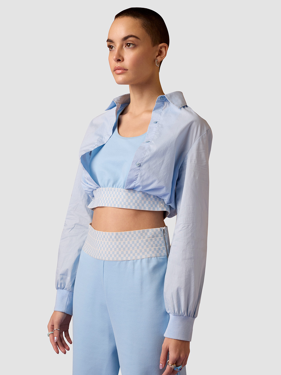 Muvazo Colorblock Top With Trousers Co-Ords