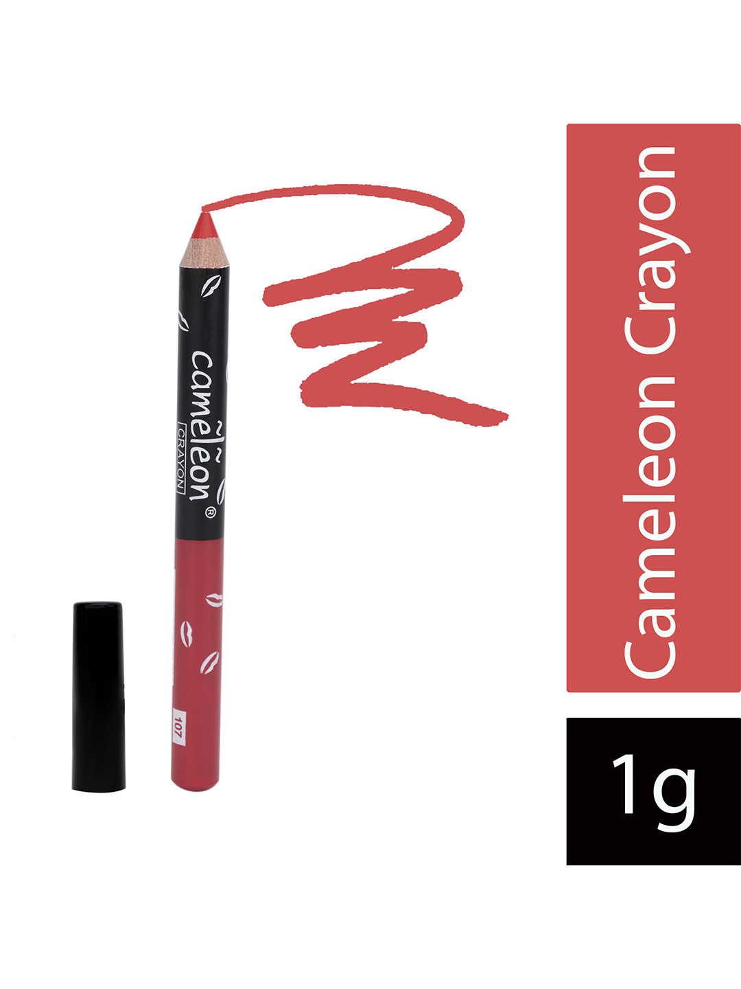 Cameleon Crayon Long Lasting Lipstick Pencil - 1 g - Blood Red 107