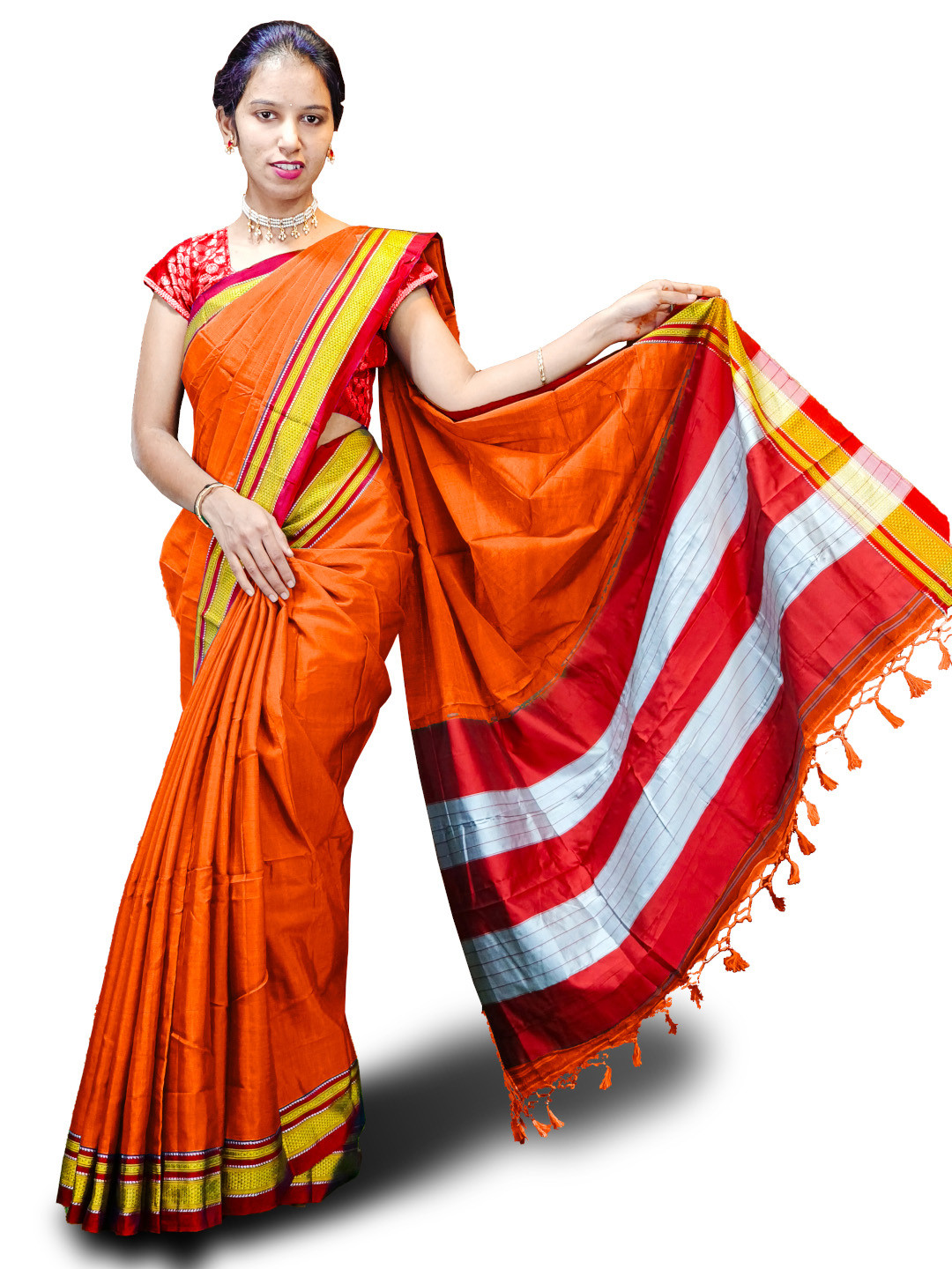 Spewim Woven Design Zari Ilkal Saree