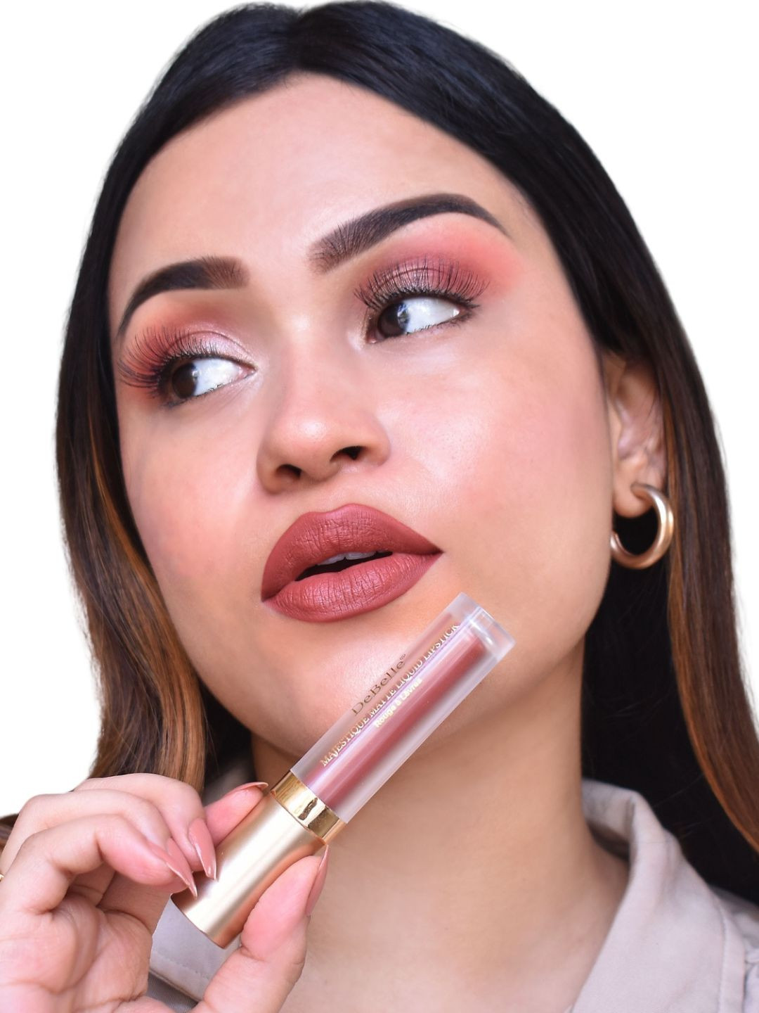 DeBelle Majestique Matte Long Lasting Liquid Lipstick 3.5 ml - Bronze Bernadette 06