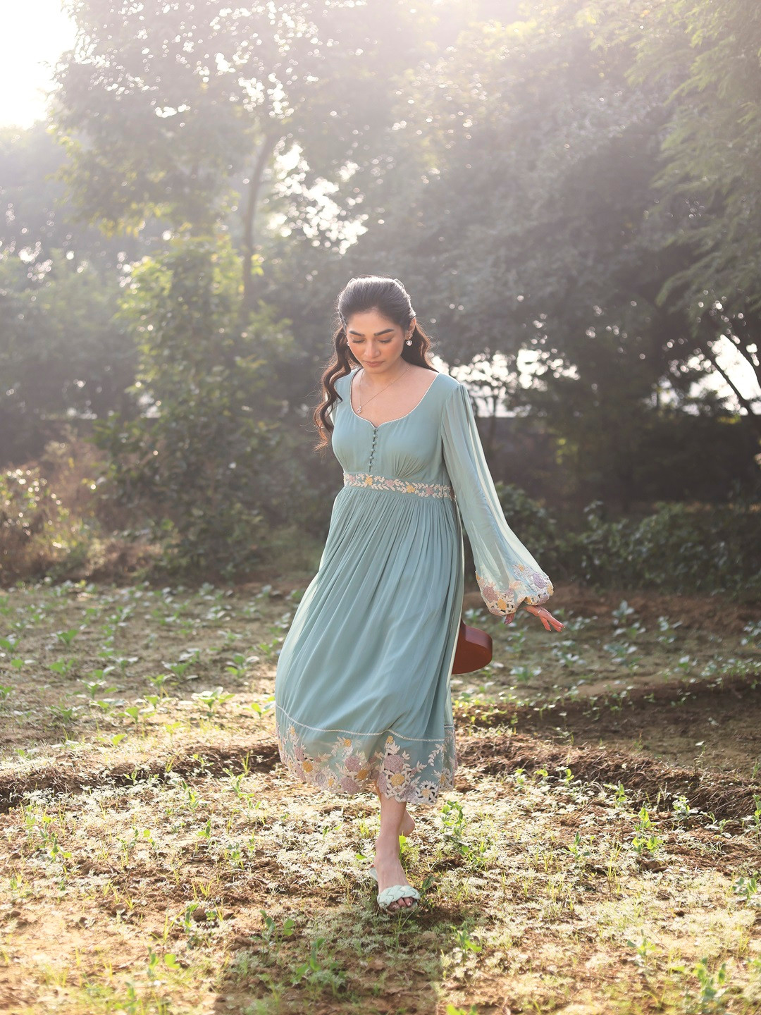 SUMMER BY PRIYANKA GUPTA Women Georgette Fit & Flare Dress