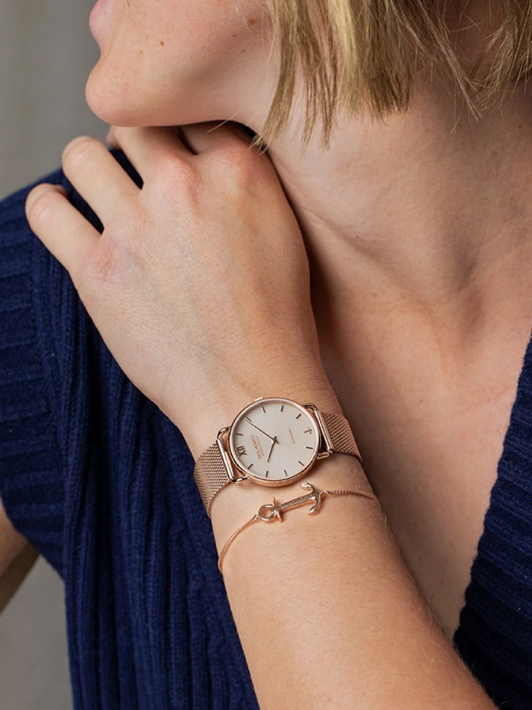 PAUL HEWITT Women Embellished Dial & Bracelet Style Straps Analogue Watch PH-SET-0379