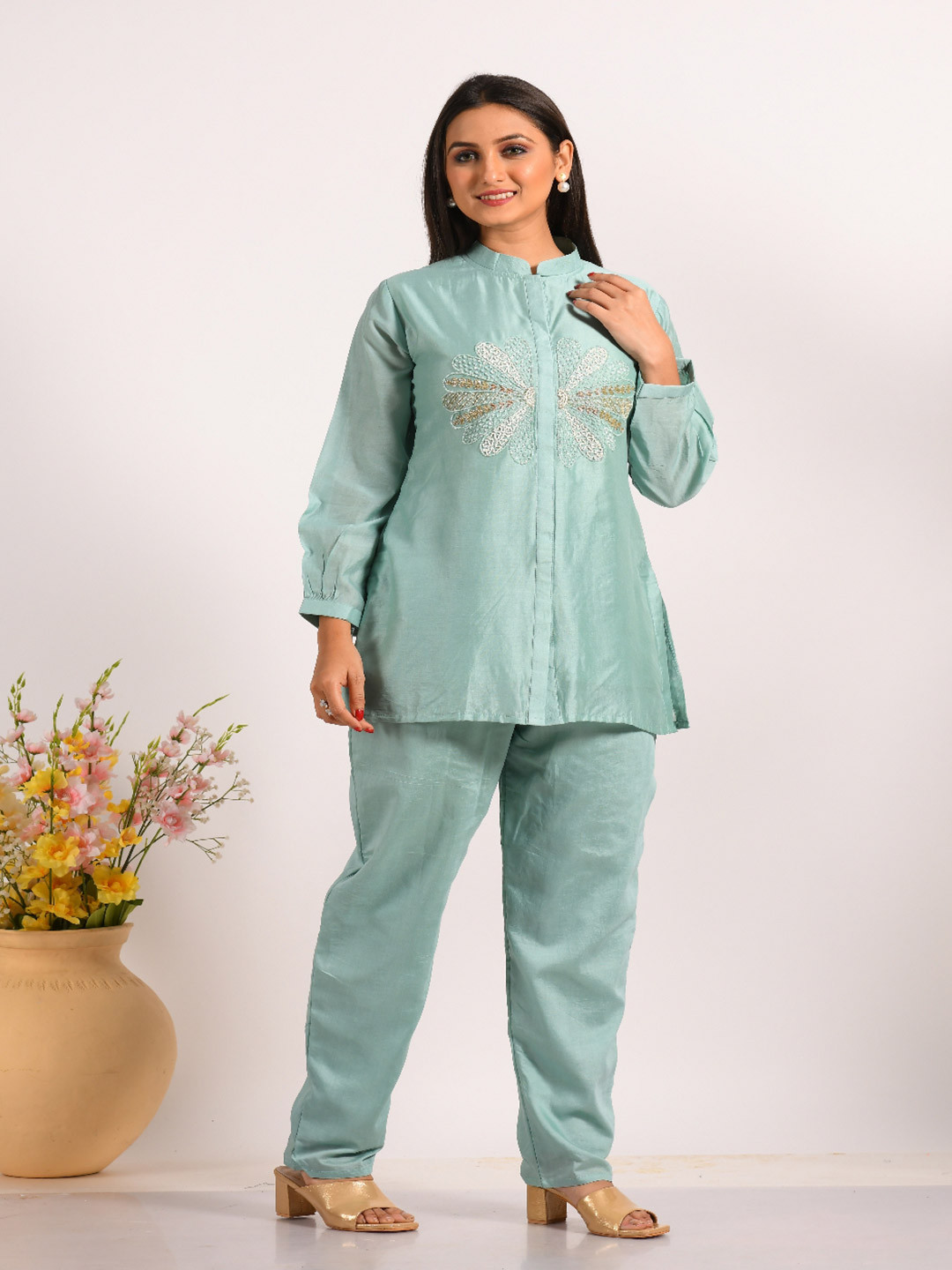 Morchari Self Designed Mandarin Collar Tunic