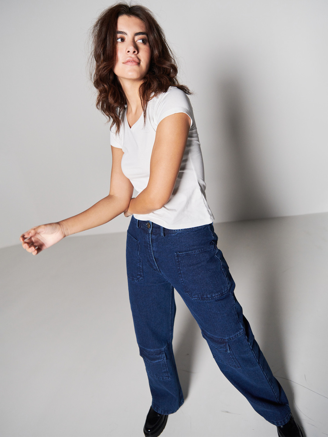 SOTBELLA Women High-Rise Mildly Distressed Jeans