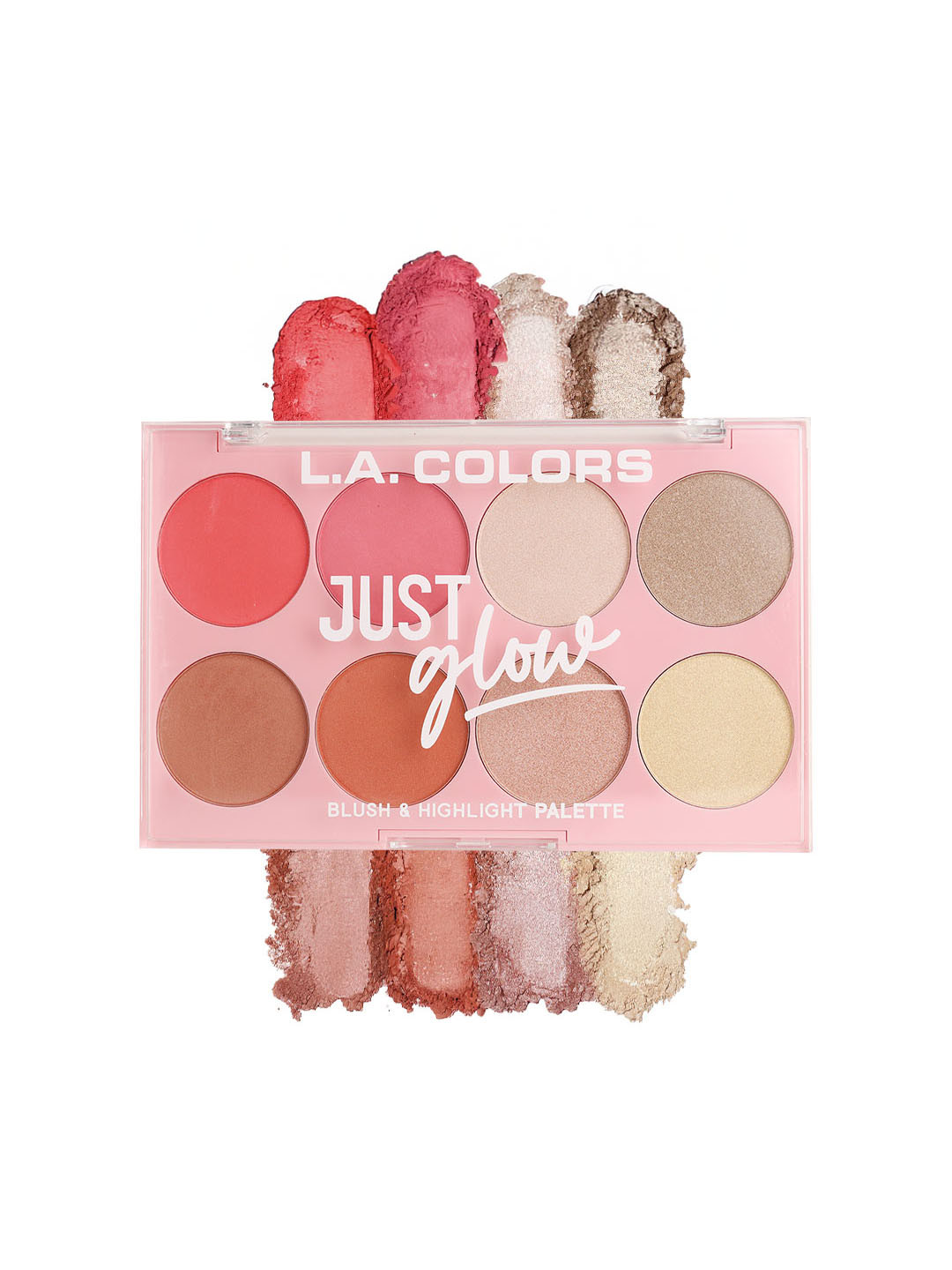 L.A colors Blush & Highlight Palette - Just Glow