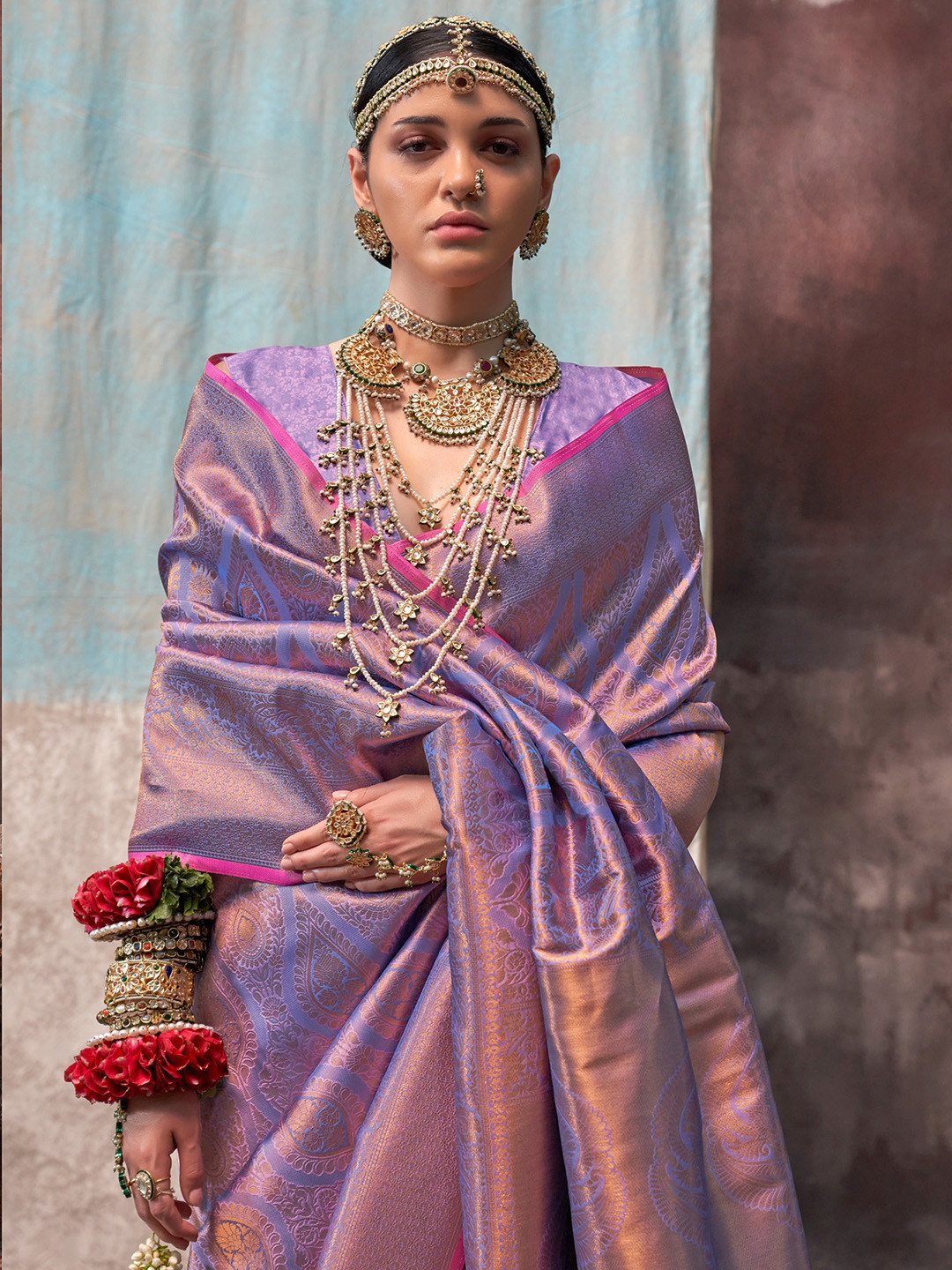 Saree mall Woven Design Zari Kanjeevaram Sarees