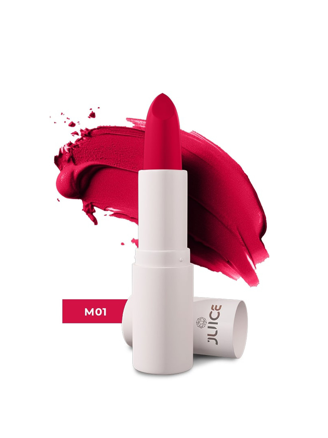 JUICE Kiss Sensation Lipstick With  Bio Retinol For UV Protection - 4g - Red Rebel M01