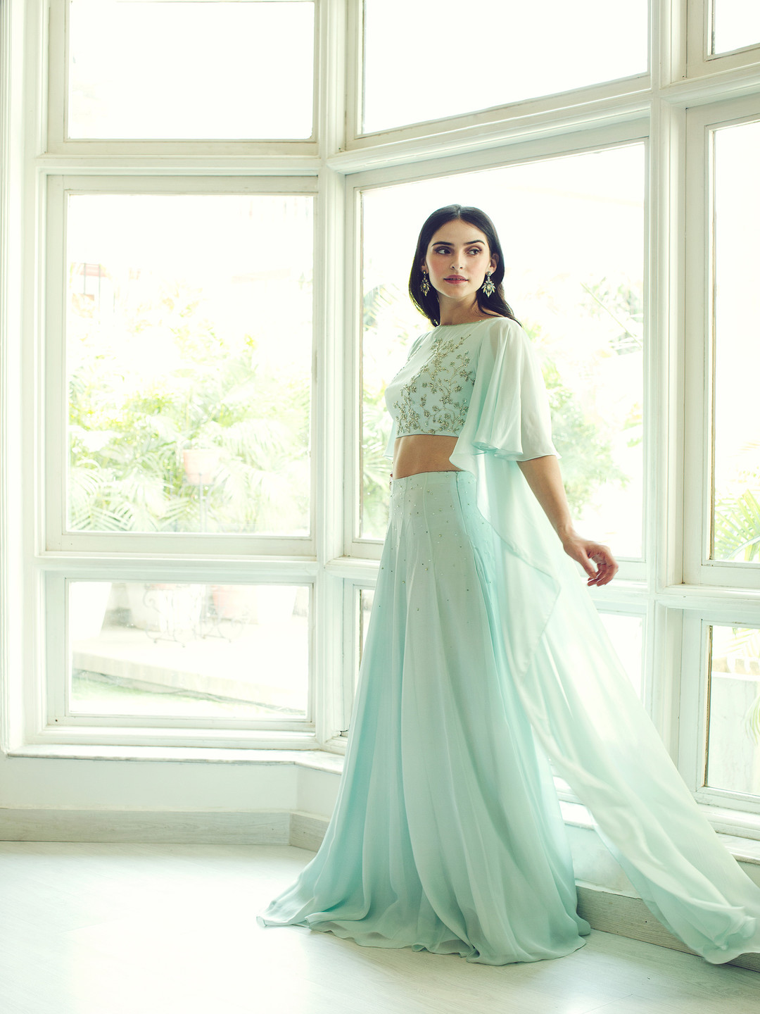 Pooja Peshoria Embellished Beads and Stones Ready to Wear Lehenga Choli