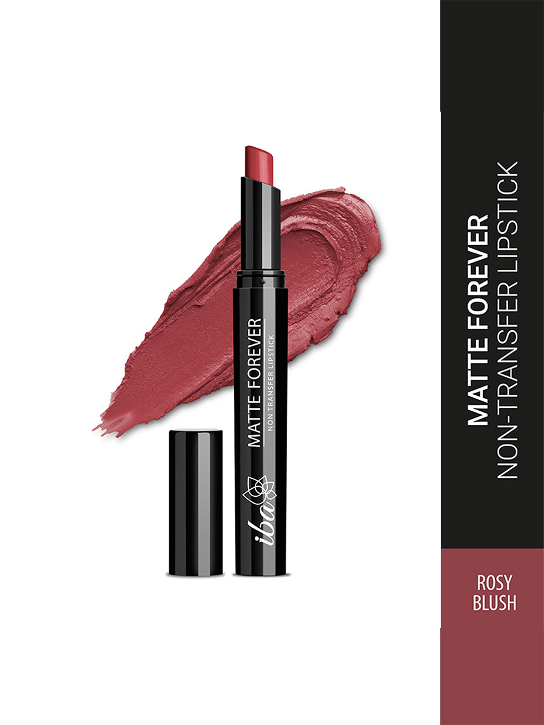 Iba Matte Forever Non-Transfer Lipstick- 2g - Rosy Blush 08