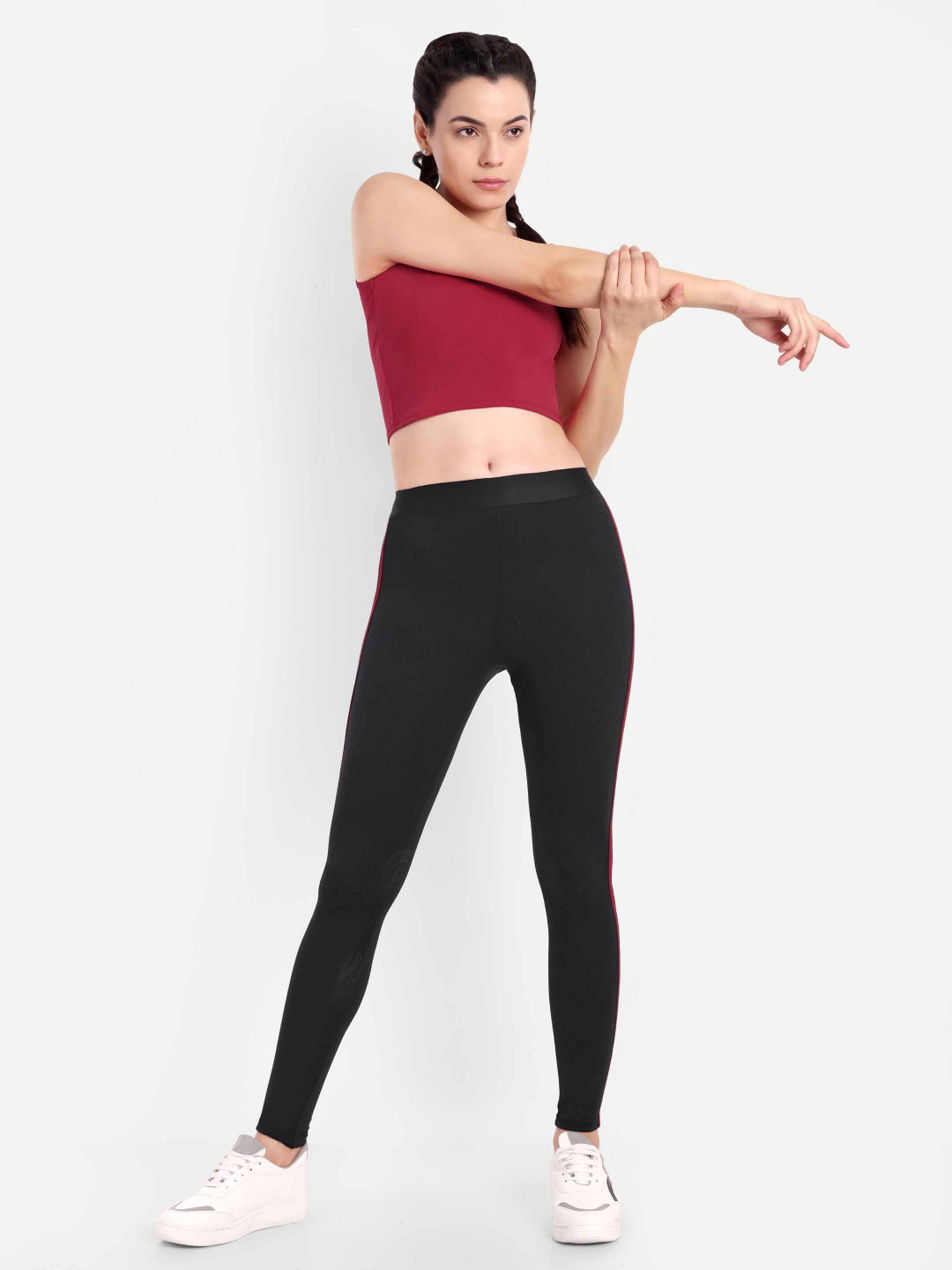 So What Sleeveless Crop Top With Tights