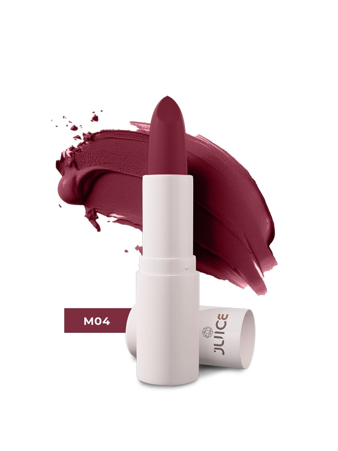 JUICE Kiss Sensation Lipstick With  Bio Retinol For UV Protection - 4g - Regal Red M04