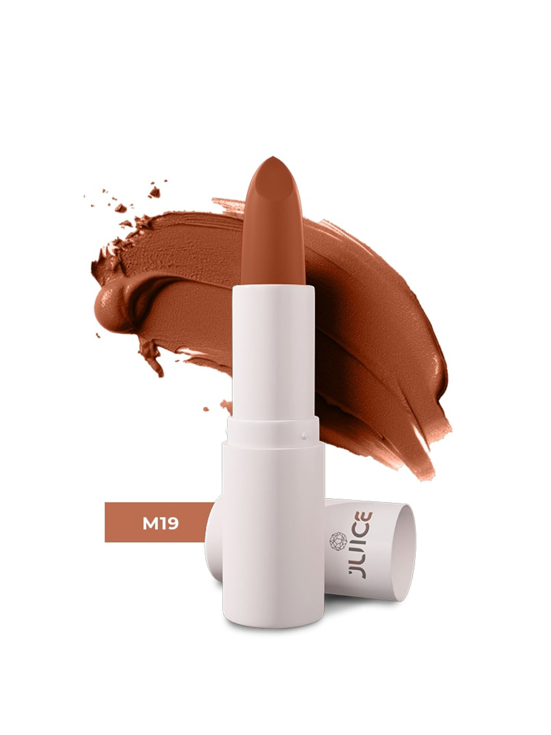 JUICE Kiss Sensation Lipstick With  Bio Retinol For UV Protection - 4g - Balmy Brown M19