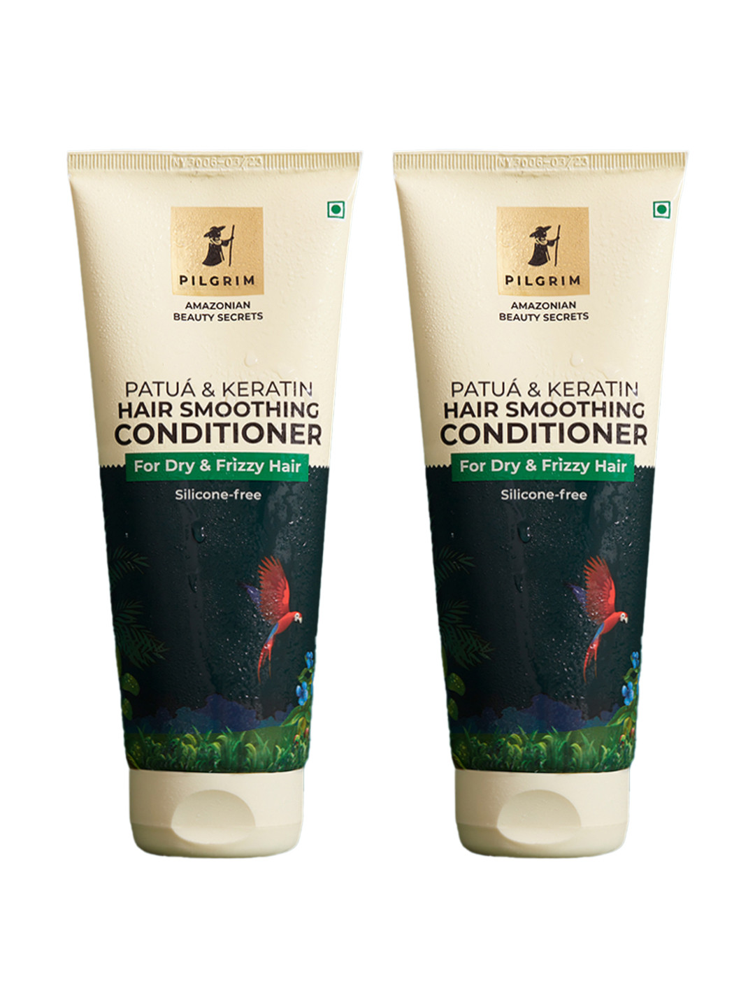Pilgrim Set of 2 Patua & Keratin Hair Smoothing Conditioner - 200ml Each