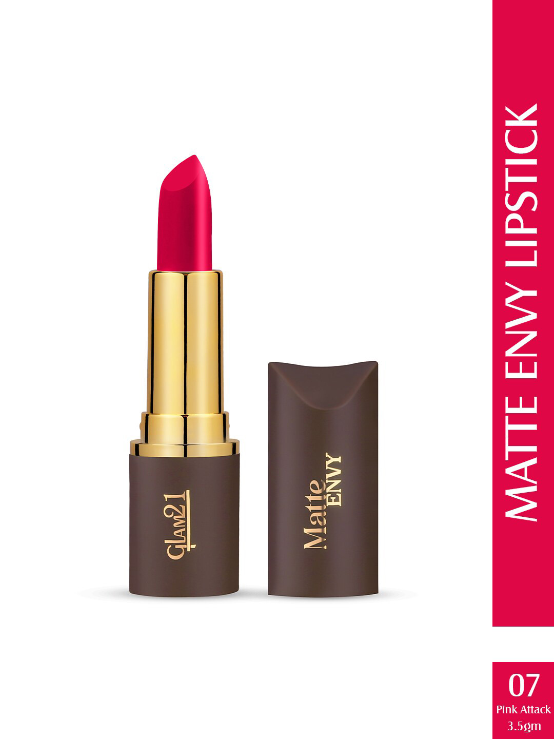 GLAM21 Matte Envy Lipstick-3.5gm-Pink Attack-07
