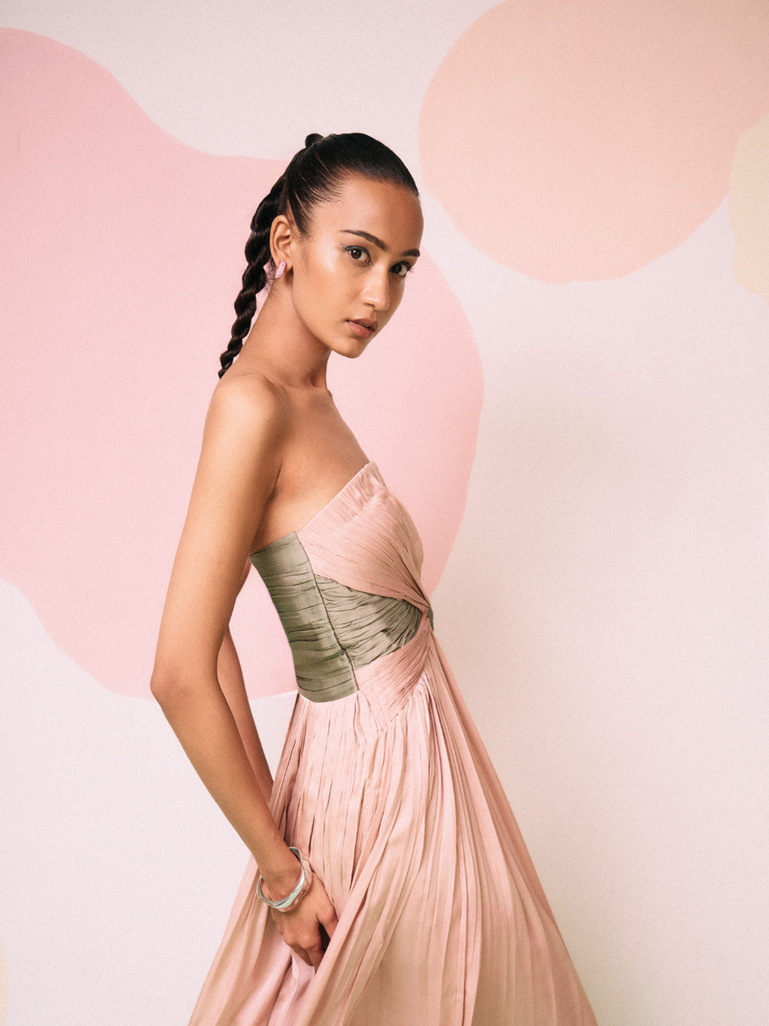 Neora Off-Shoulder Fit & Flare Maxi Dress GW042404_XS-Pink