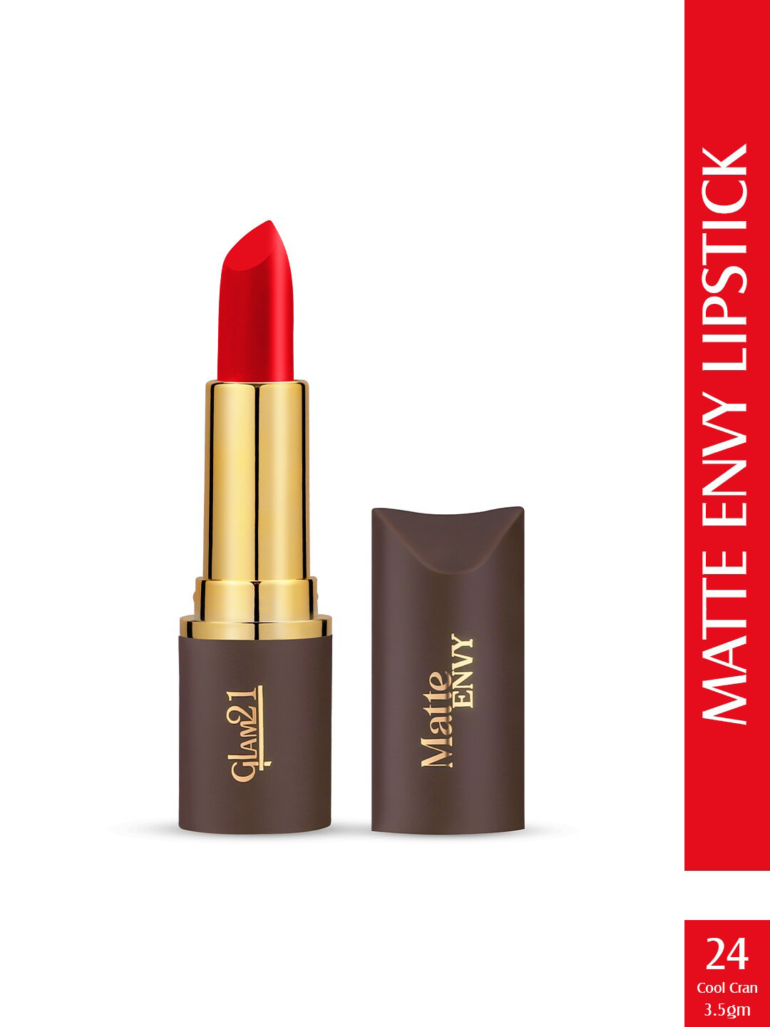 GLAM21 Matte Envy Long Lasting Lipstick - 3.5g - Cool Cran 24