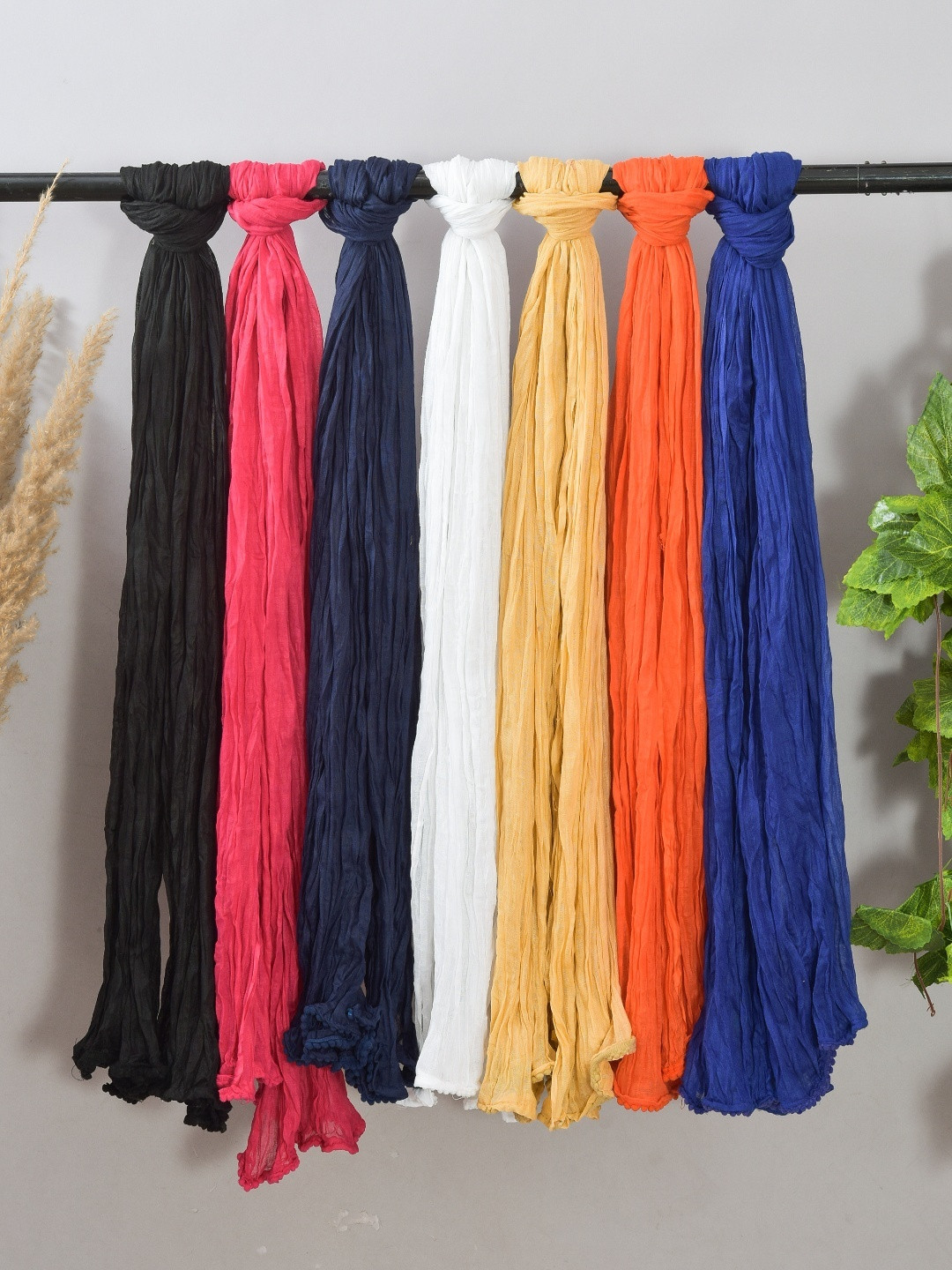 LA FEMINAE Pack of 7 Pure Cotton Dupatta