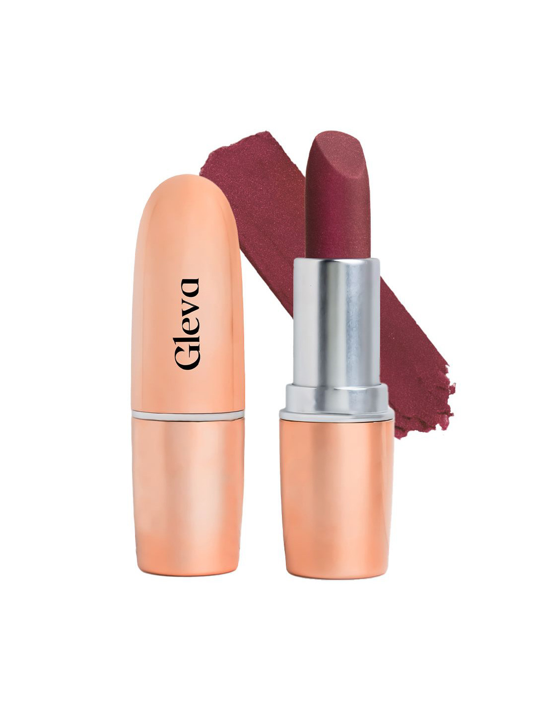 Gleva Metallic Finish Intense Color Long Lasting Lipstick - Bronze Bliss - 4g
