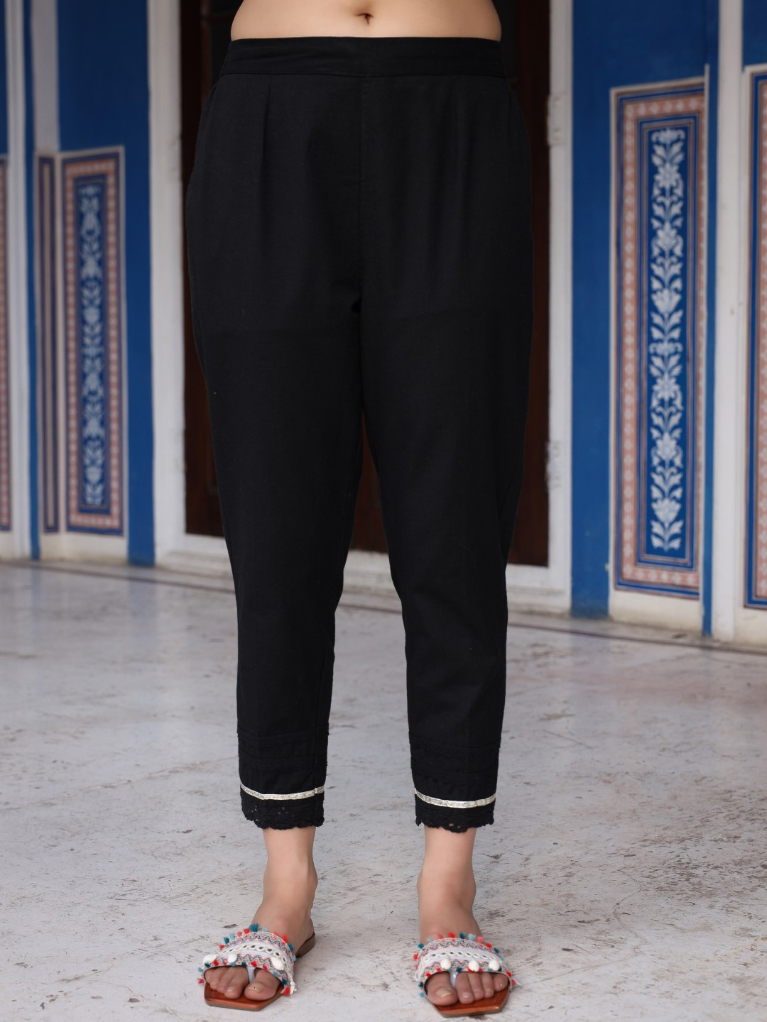 Juniper Women Striped Comfort Trousers